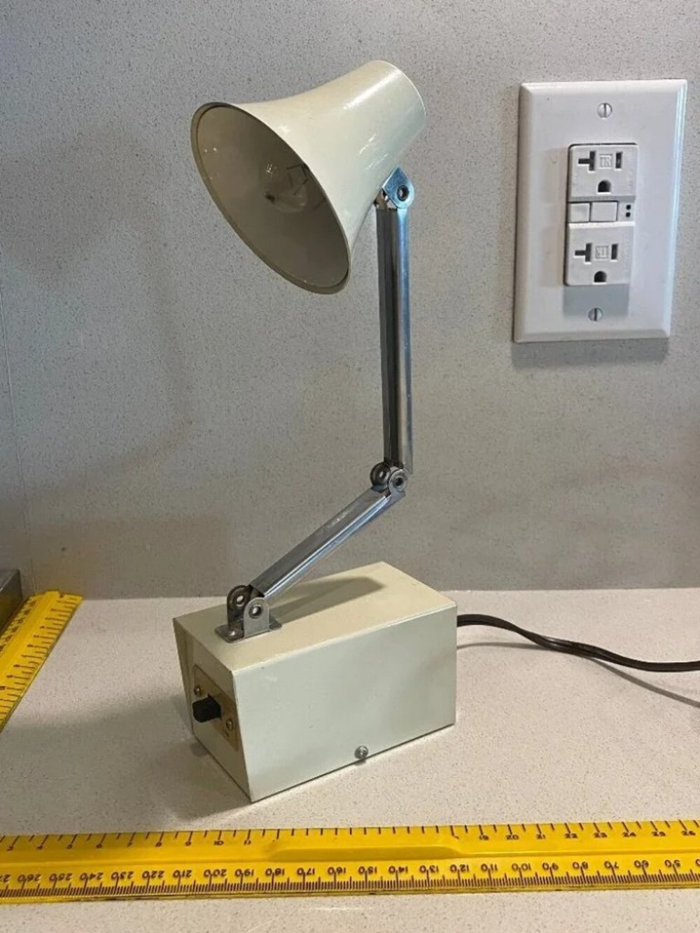 Vintage Industrial Small Telescoping Lamp Lampette Midcentury Modern